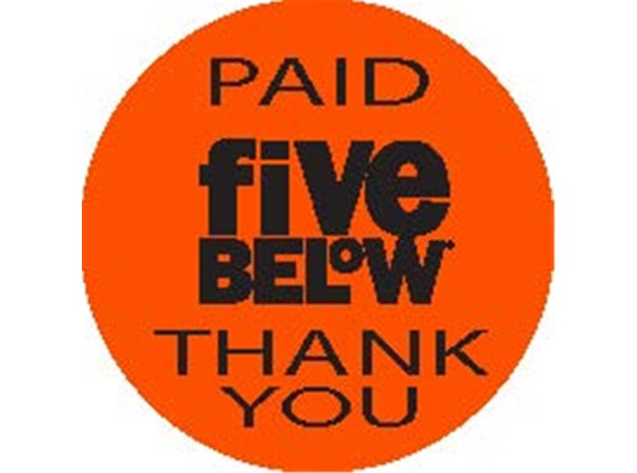 PAID Thank You Labels 1" x 1" - 1,000 Labels/Roll