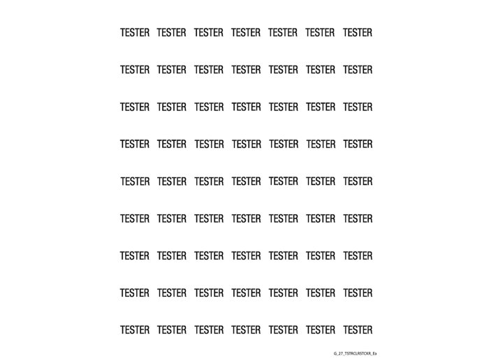 Clear Tester Stickers 63up/Sheet_Each