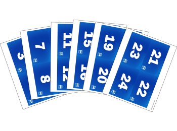 BOPIS Label Sheets #1-24