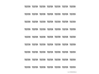 Clear Tester Stickers 63up/Sheet_Each