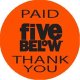 PAID Thank You Labels 1" x 1" - 1,000 Labels/Roll